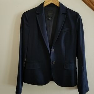 JCrew navy all season wool 2 button navy blazer